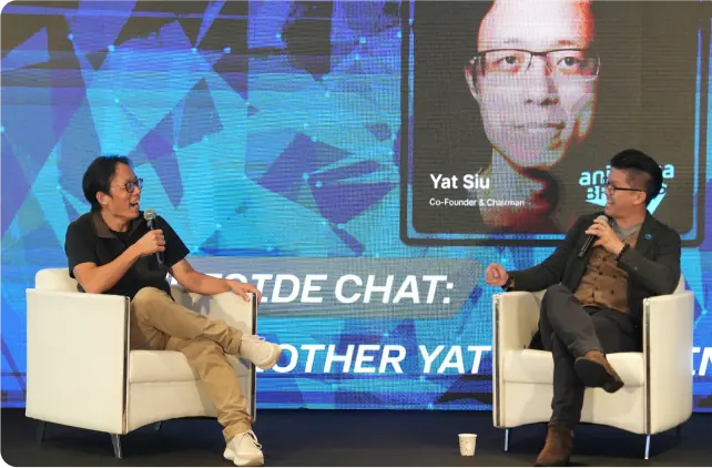 Fireside chat panel